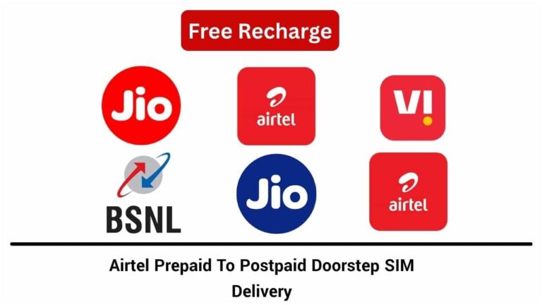 Airtel Prepaid to Postpaid Doorstep SIM Delivery